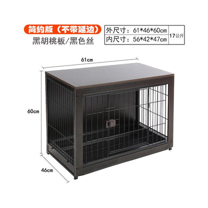 【2026 實木旗艦款】室內多功能寵物別墅｜自帶廁所分區隔離籠 - 吉安寵物用品