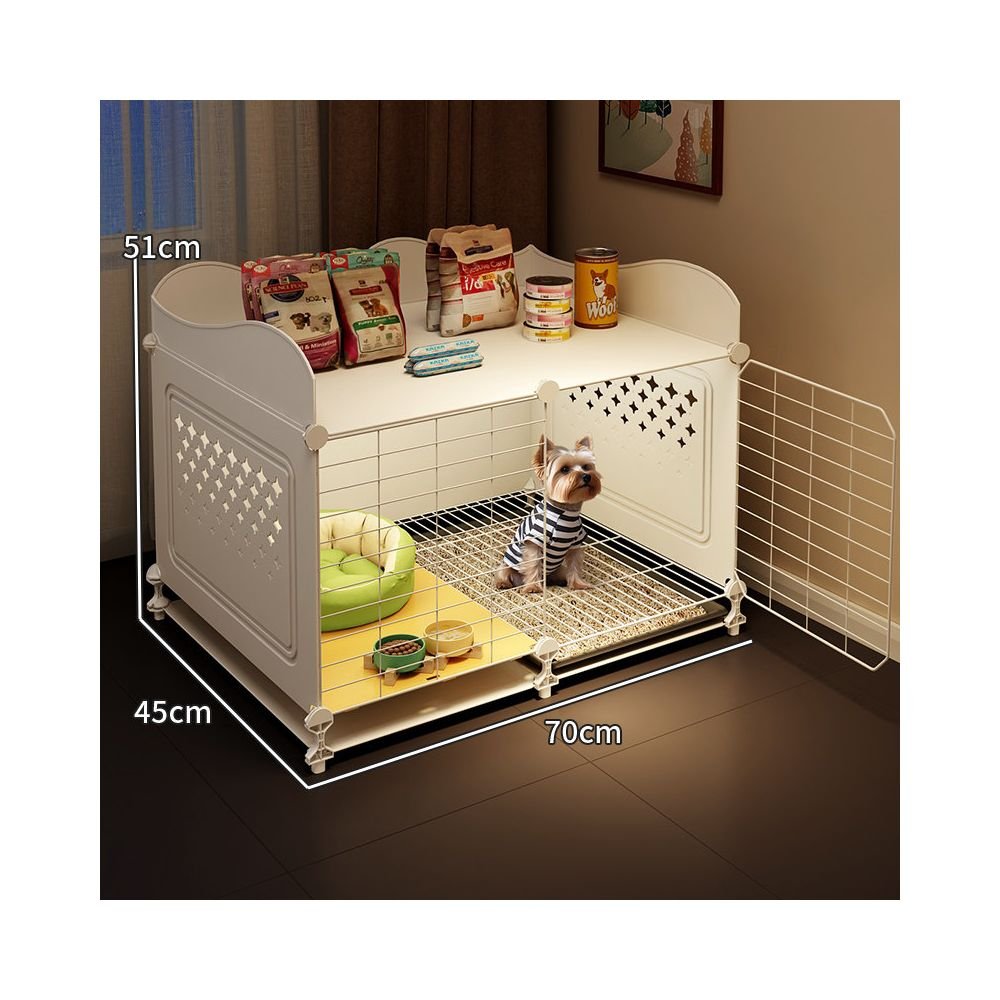 【2026 旗艦豪宅】一房一廳一衛小型犬別墅｜帶廁所乾濕分離狗屋 - 吉安寵物用品