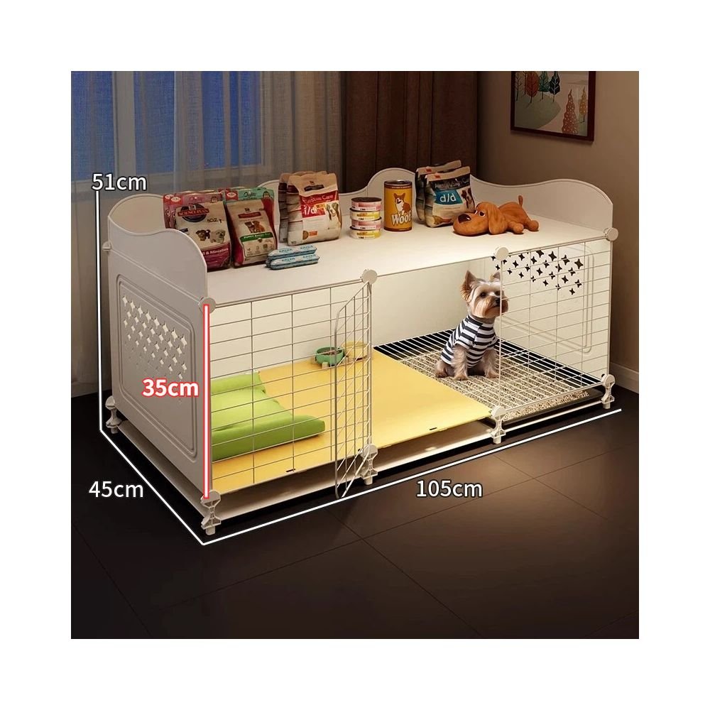 【2026 旗艦豪宅】一房一廳一衛小型犬別墅｜帶廁所乾濕分離狗屋 - 吉安寵物用品