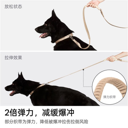 【BuddyArmor 官方正品】全能系列多功能牽引繩｜斜背/腰掛解放雙手狗繩 - 吉安寵物用品