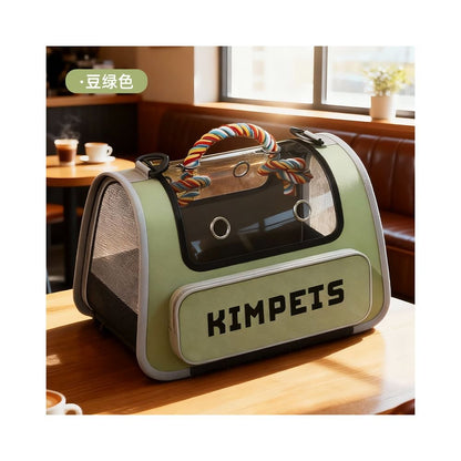 Cat bag for outdoor use portable large capacity cat crossbody bag backpack pet breathable space cabin portable dog backpack - 吉安宠物用品