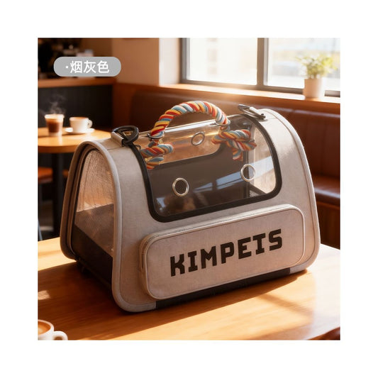 Cat bag for outdoor use portable large capacity cat crossbody bag backpack pet breathable space cabin portable dog backpack - 吉安宠物用品