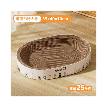 Cat scratch board cat nest integrated cat paw board round scratch resistant wear resistant and shavings resistant corrugated paper a complete collection of cat supplies toysCat Toys - 吉安宠物用品