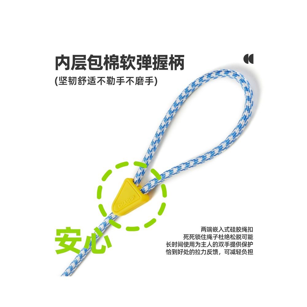 【CHASUP 官方正品】專業訓練級 P 繩牽引繩｜夏季清爽款防爆衝走繩 - 吉安寵物用品