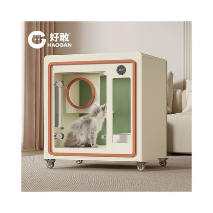 【Dare to 旗艦款】智能恆溫抗菌貓別墅｜客製化尺寸全封閉式寵物屋 - 吉安寵物用品