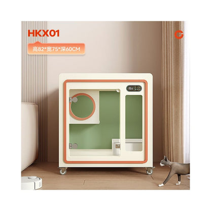 【Dare to 旗艦款】智能恆溫抗菌貓別墅｜客製化尺寸全封閉式寵物屋 - 吉安寵物用品