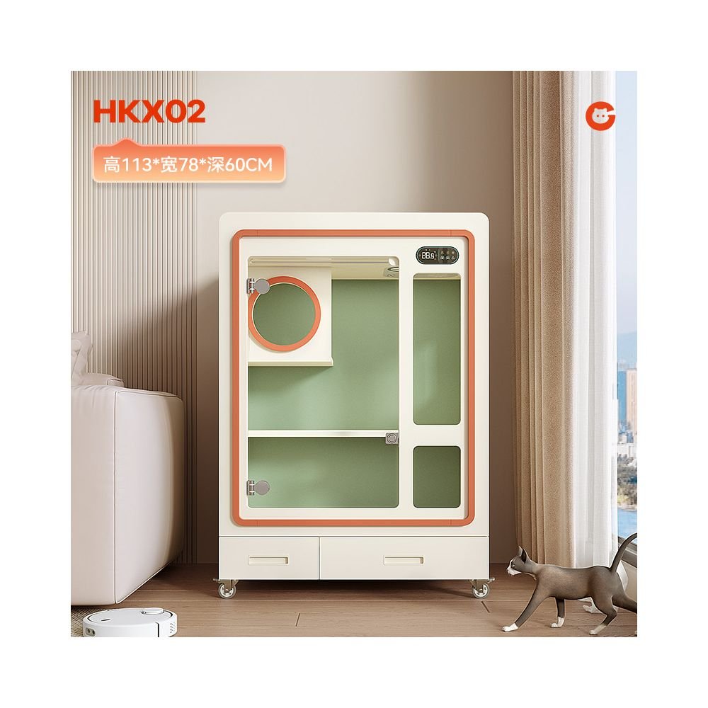 【Dare to 旗艦款】智能恆溫抗菌貓別墅｜客製化尺寸全封閉式寵物屋 - 吉安寵物用品