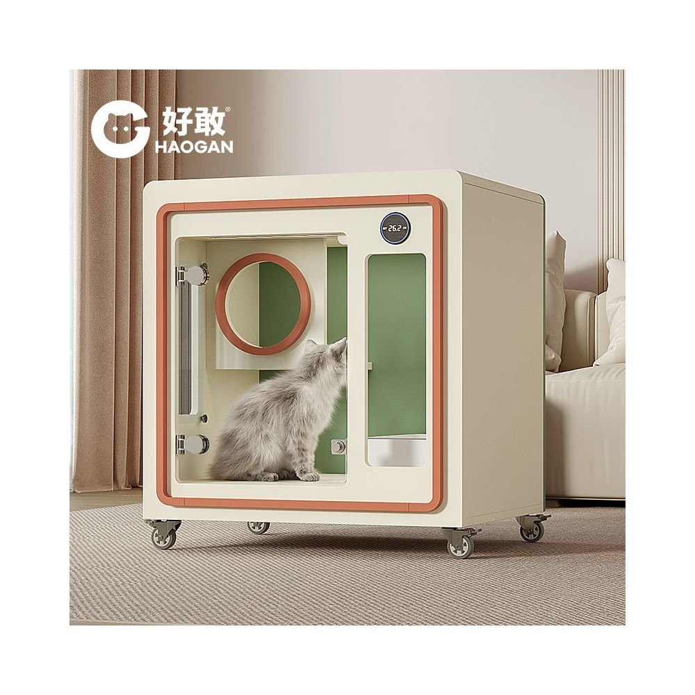 【Dare to 旗艦款】智能恆溫抗菌貓別墅｜客製化尺寸全封閉式寵物屋 - 吉安寵物用品