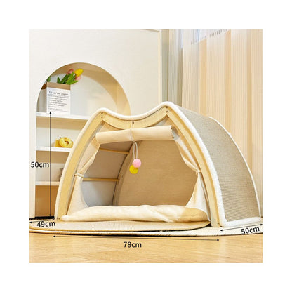 【FAFA 官方正品】四季系列寵物帳篷別墅｜貓狗通用半封閉式睡窩 - 吉安寵物用品