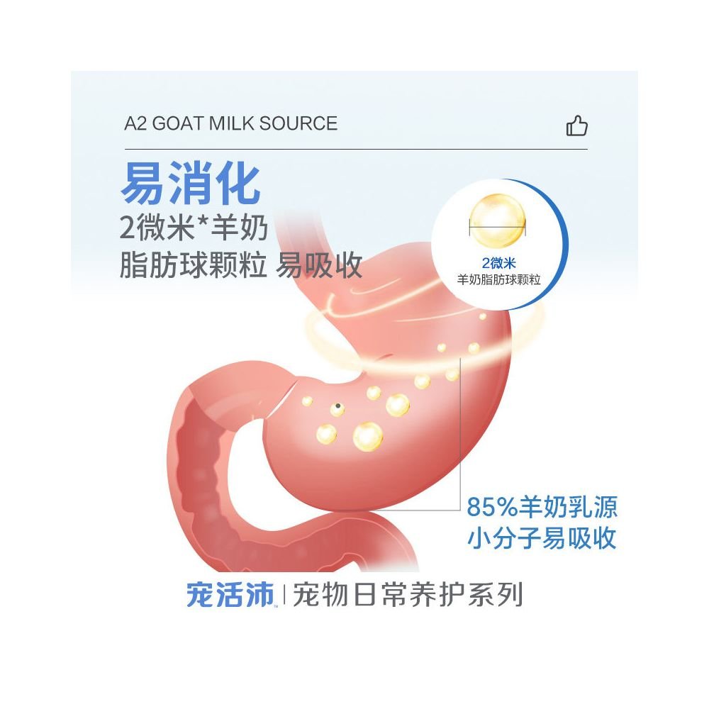 寵活沛 H12 犬貓通用羊奶粉 200g｜85% A2 親和配方、易消化高營養補充 - 吉安寵物用品