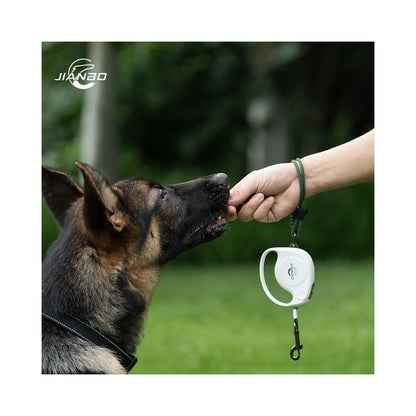 【見波 Jianbo Pet】小象握把自動伸縮牽引繩｜可愛輕巧型貓狗通用遛狗繩 - 吉安寵物用品