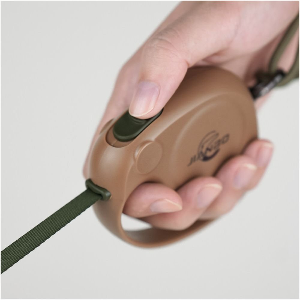 【見波 Jianbo Pet】小象握把自動伸縮牽引繩｜可愛輕巧型貓狗通用遛狗繩 - 吉安寵物用品