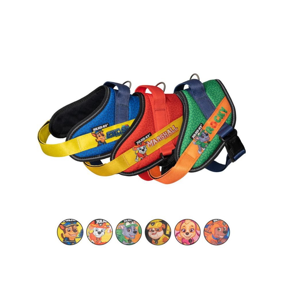 【Julius - K9 x 汪汪隊聯名款】Paw Patrol 專業防爆衝胸背帶｜中小型犬專用控制背心 - 吉安寵物用品