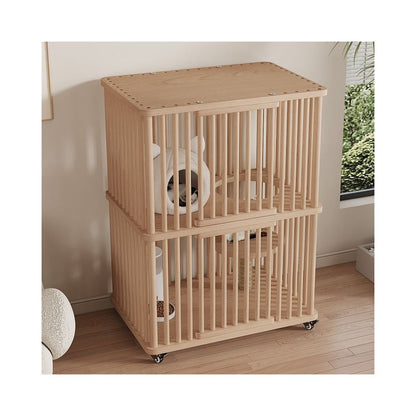 【LeSqueak 官方正品】雙層豪華特大空間貓別墅｜室內精品實木貓櫃 - 吉安寵物用品