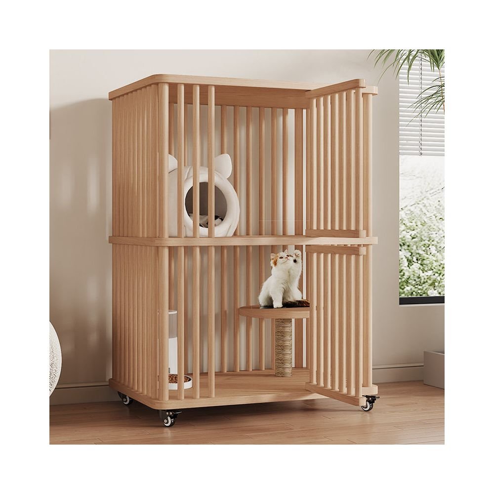 【LeSqueak 官方正品】雙層豪華特大空間貓別墅｜室內精品實木貓櫃 - 吉安寵物用品