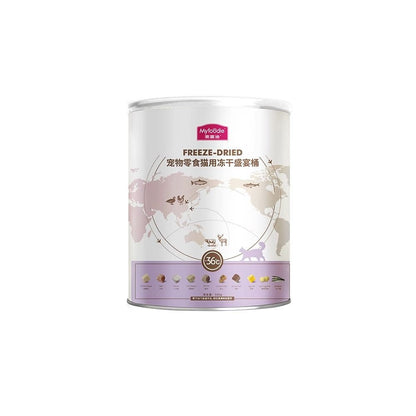 【麥富迪 Maifudi】寵物凍乾零食大桶裝 400g｜純肉雞胸肉/鮭魚塊 貓咪幼貓高蛋白營養零食 - 吉安宠物用品