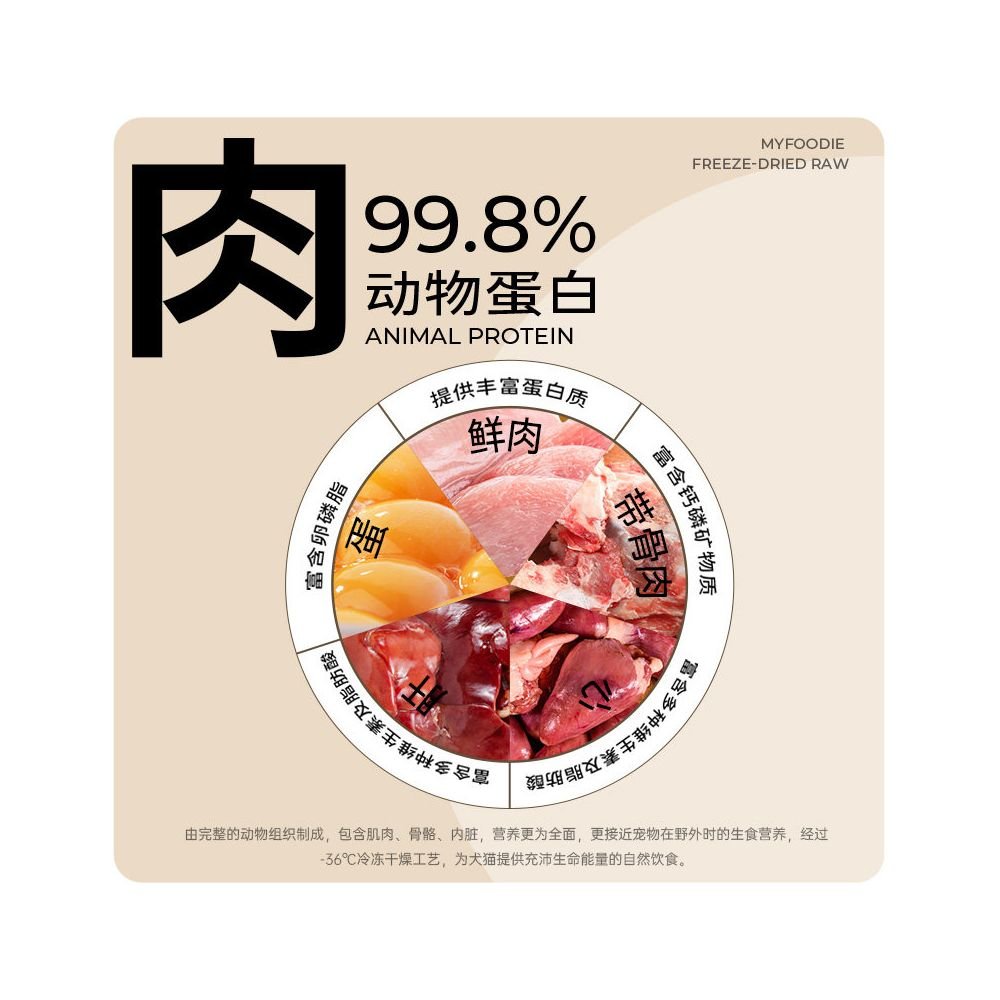 【麥富迪 Maifudi】生骨肉凍乾貓零食 54g｜純肉雞肉凍乾 幼貓成貓營養補給，高蛋白天然寵物零食 - 吉安宠物用品