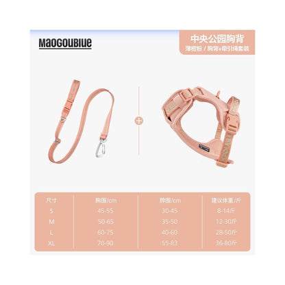 【maogoublue】經典克萊因藍胸背帶｜全犬種通用背心式牽引組 - 吉安寵物用品