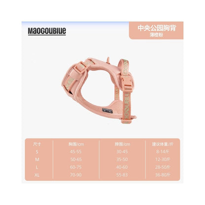 【maogoublue】經典克萊因藍胸背帶｜全犬種通用背心式牽引組 - 吉安寵物用品