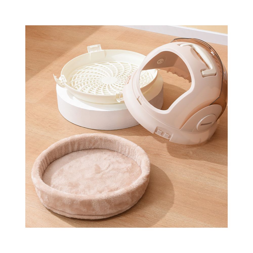 【派可 Paike】多功能寵物航空箱｜太空艙全景貓包，外出提籠/手提貓籠/空運寄送箱，居家變身舒適貓窩，大空間透氣運輸籠 - 吉安宠物用品