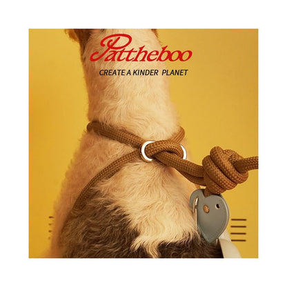 【PATTHEBOO 官方正品】復古風一體式牽引繩｜專業防爆衝防滑狗繩 - 吉安寵物用品