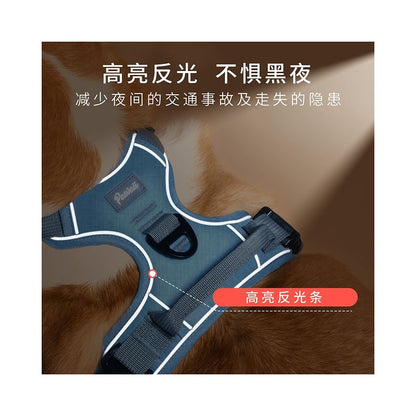 【Pawaii 官方正品】雲感胸墊背心式胸背帶｜小型犬防掙脫牽引繩套組 - 吉安寵物用品