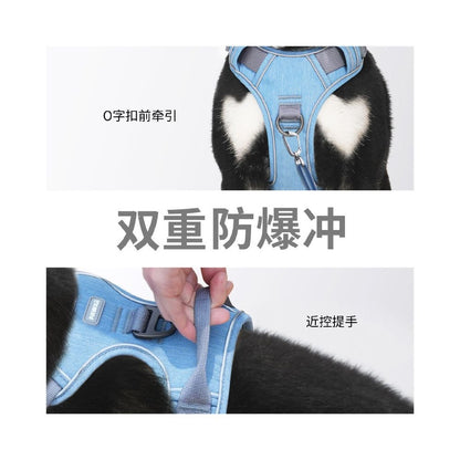 【Pawaii 官方正品】雲感胸墊背心式胸背帶｜小型犬防掙脫牽引繩套組 - 吉安寵物用品