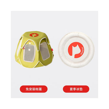 【Petstar 官方正品】夏季戶外便攜寵物帳篷｜輕量化折疊式貓窩狗屋 - 吉安寵物用品