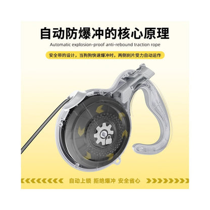 【Petsuper 官方正品】高強韌自動伸縮牽引繩｜中大型犬專用防爆衝狗繩 - 吉安寵物用品