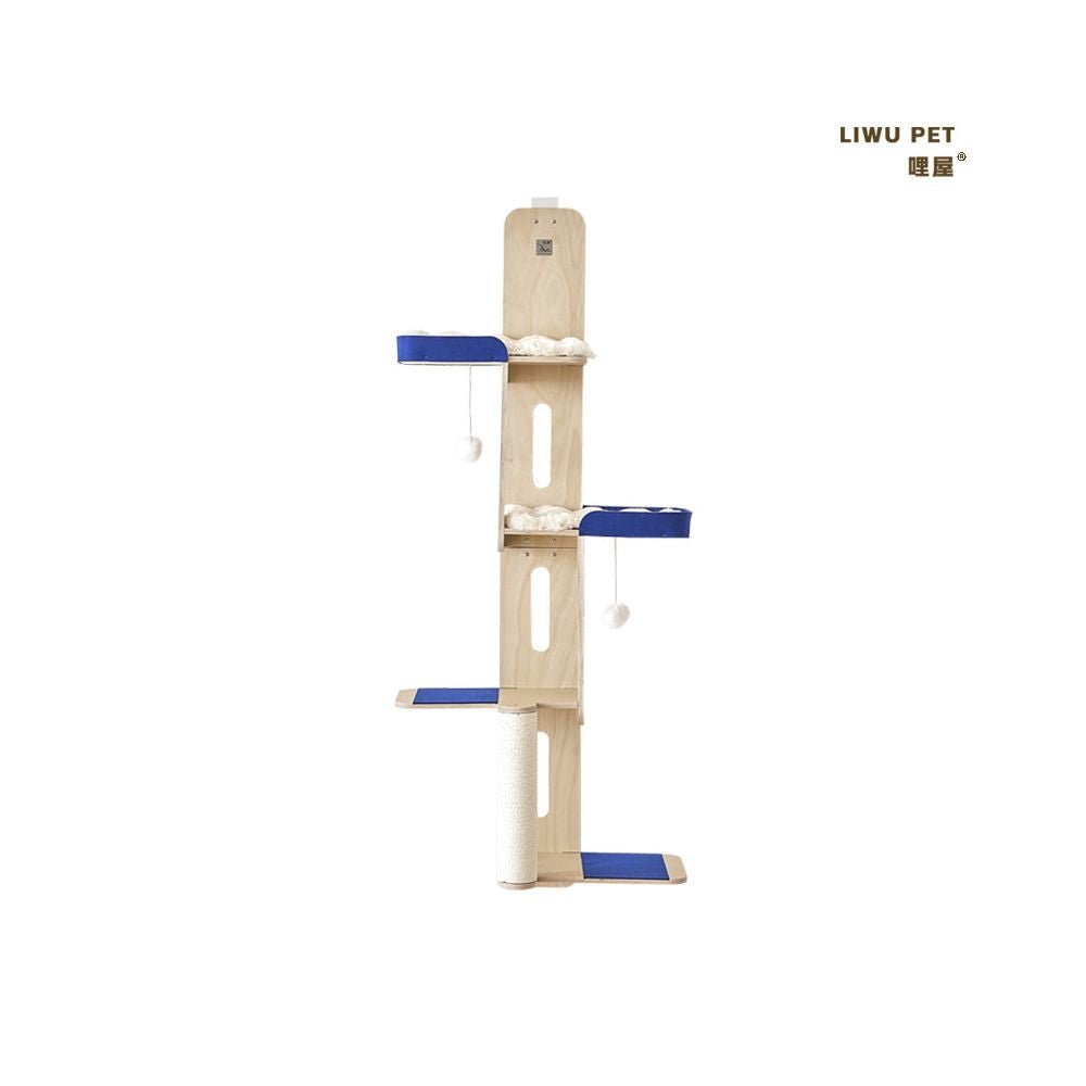 掛門式小戶型貓爬架｜不佔地貓窩貓跳台頂天立地一體式貓玩具 - 吉安寵物用品