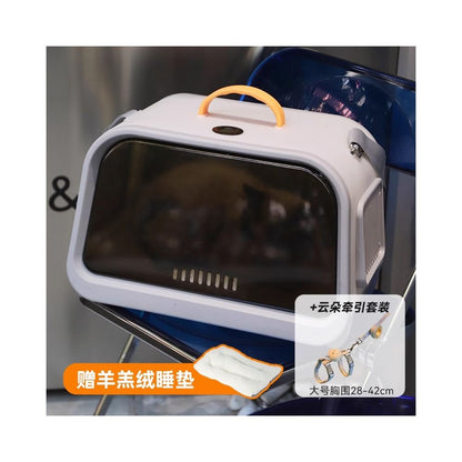 【三合一旗艦款】寵物全景外出包｜太空艙背包/航空箱/手提籠三用，超透氣大空間貓狗背帶，符合空運標準運輸籠，專業級外出防逃貓包 - 吉安宠物用品