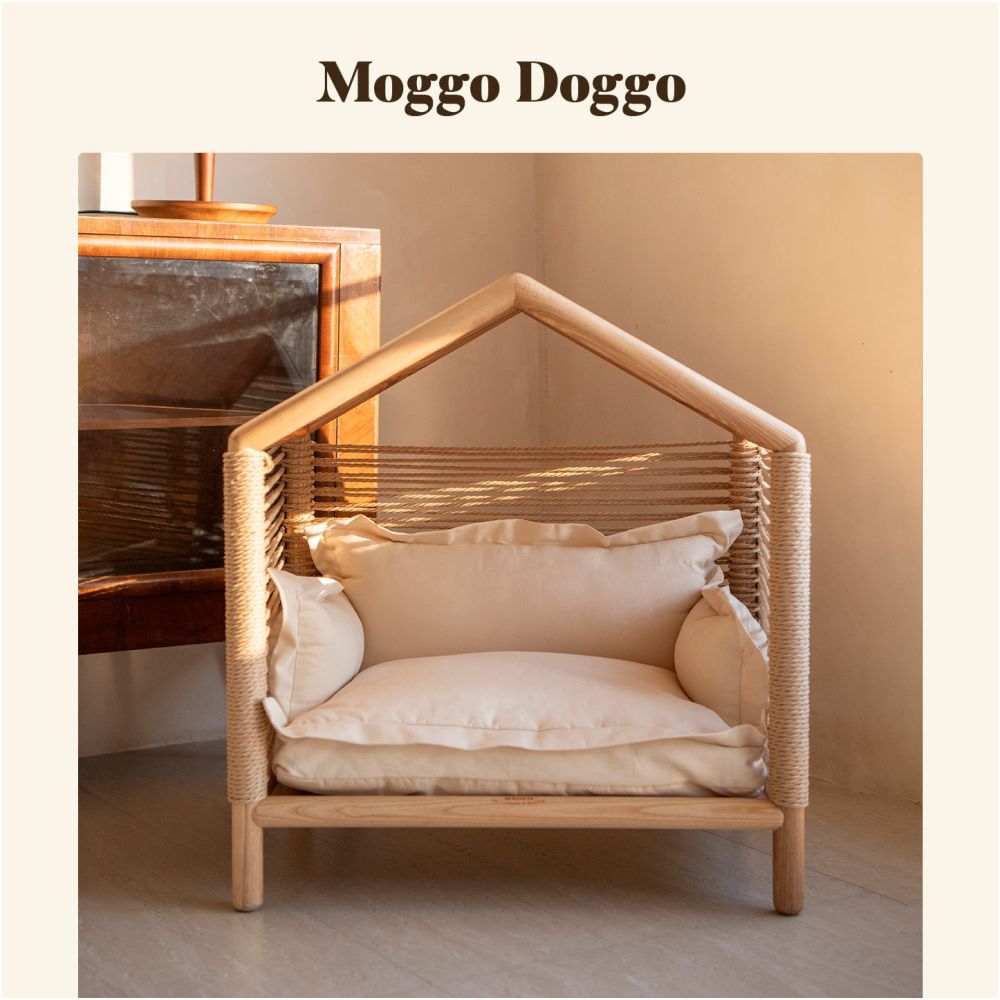 【北歐實木系列】高質感寵物沙發別墅｜多功能實木貓窩狗屋 - 吉安寵物用品