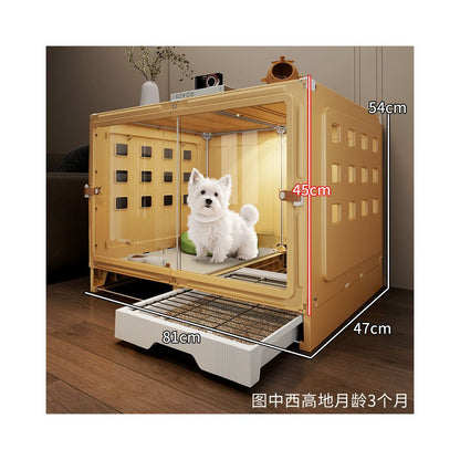 【室內豪宅款】一房一廳一衛寵物別墅｜自帶廁所分區設計狗屋 - 吉安寵物用品