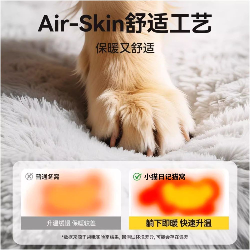 貓窩冬季可拆洗保暖狗屋封閉式安全感狗狗睡窩貓帳篷四季通用狗窩貓窩 - 吉安宠物用品