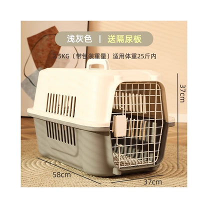 【三合一旗艦款】寵物全景外出包｜太空艙背包/航空箱/手提籠三用，超透氣大空間貓狗背帶，符合空運標準運輸籠，專業級外出防逃貓包 - 吉安宠物用品