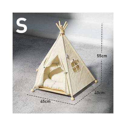 【北歐家居風】室內寵物帳篷窩｜貓咪冬季保暖半封閉睡窩 - 吉安寵物用品