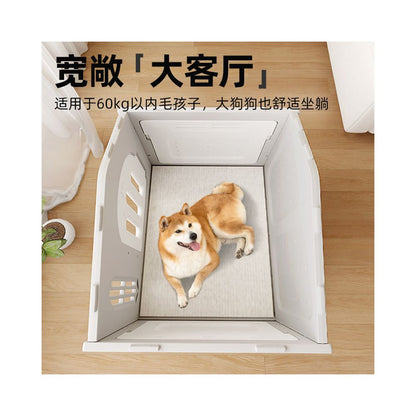 【戶外旗艦版】全機能寵物別墅｜自帶雙餐碗室內外通用狗屋 - 吉安寵物用品