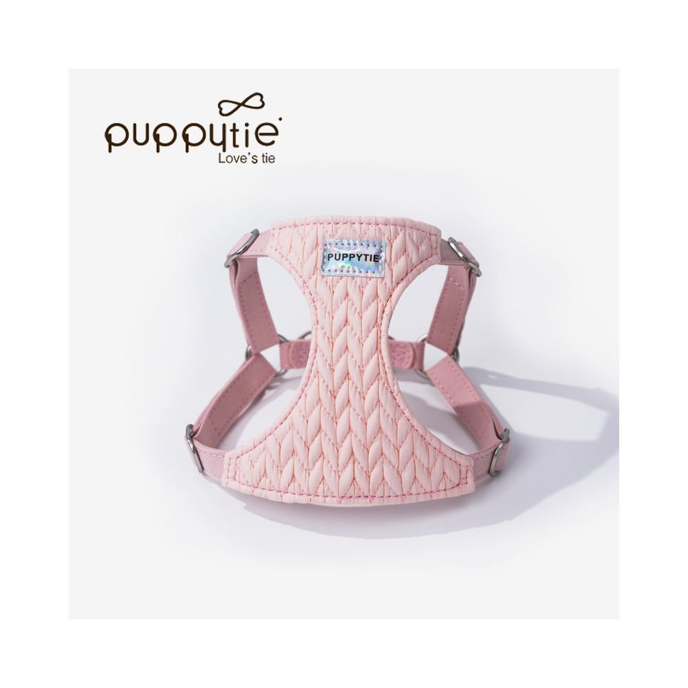 【Puppytie 官方正品】夏季輕透胸背帶｜比熊/約克夏/博美專用超輕量牽引組 - 吉安寵物用品