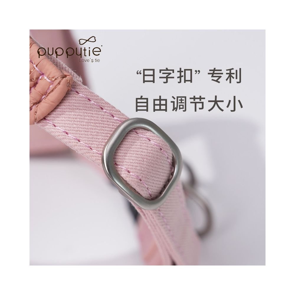 【Puppytie 官方正品】夏季輕透胸背帶｜比熊/約克夏/博美專用超輕量牽引組 - 吉安寵物用品