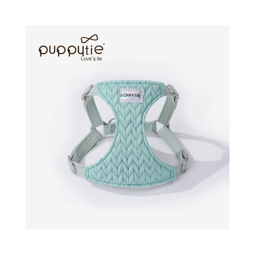 【Puppytie 官方正品】夏季輕透胸背帶｜比熊/約克夏/博美專用超輕量牽引組 - 吉安寵物用品