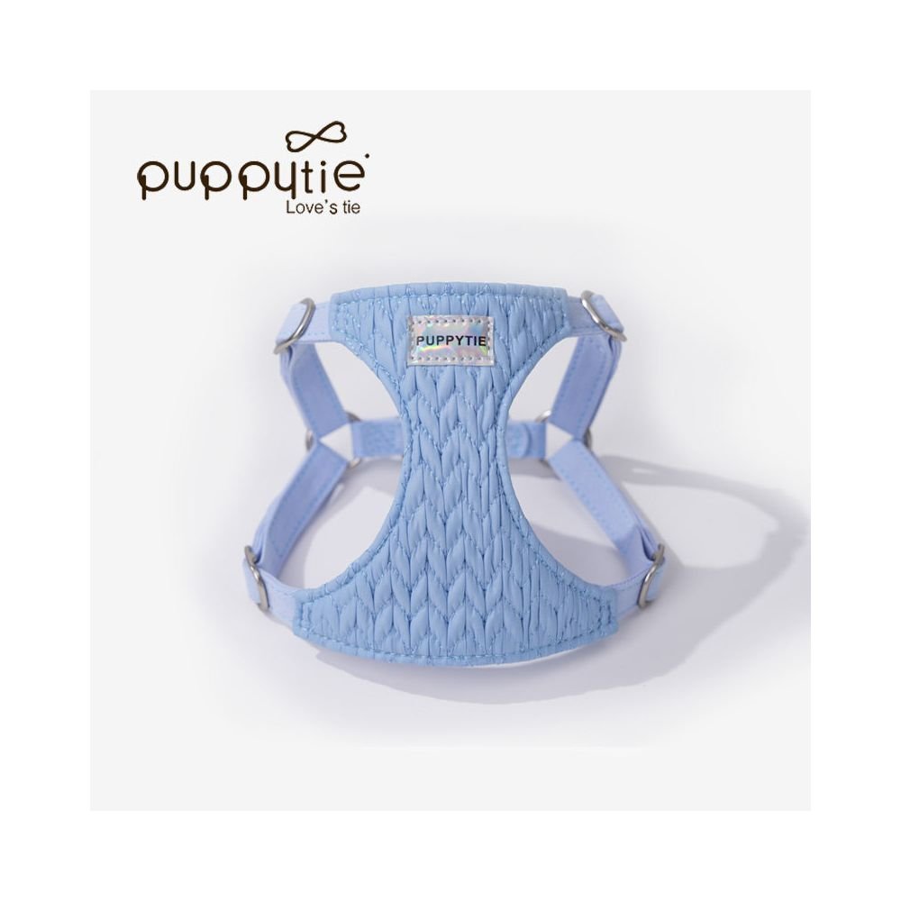 【Puppytie 官方正品】夏季輕透胸背帶｜比熊/約克夏/博美專用超輕量牽引組 - 吉安寵物用品