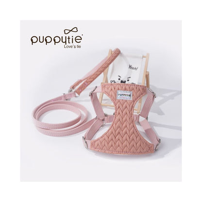 【Puppytie 官方正品】夏季輕透胸背帶｜比熊/約克夏/博美專用超輕量牽引組 - 吉安寵物用品