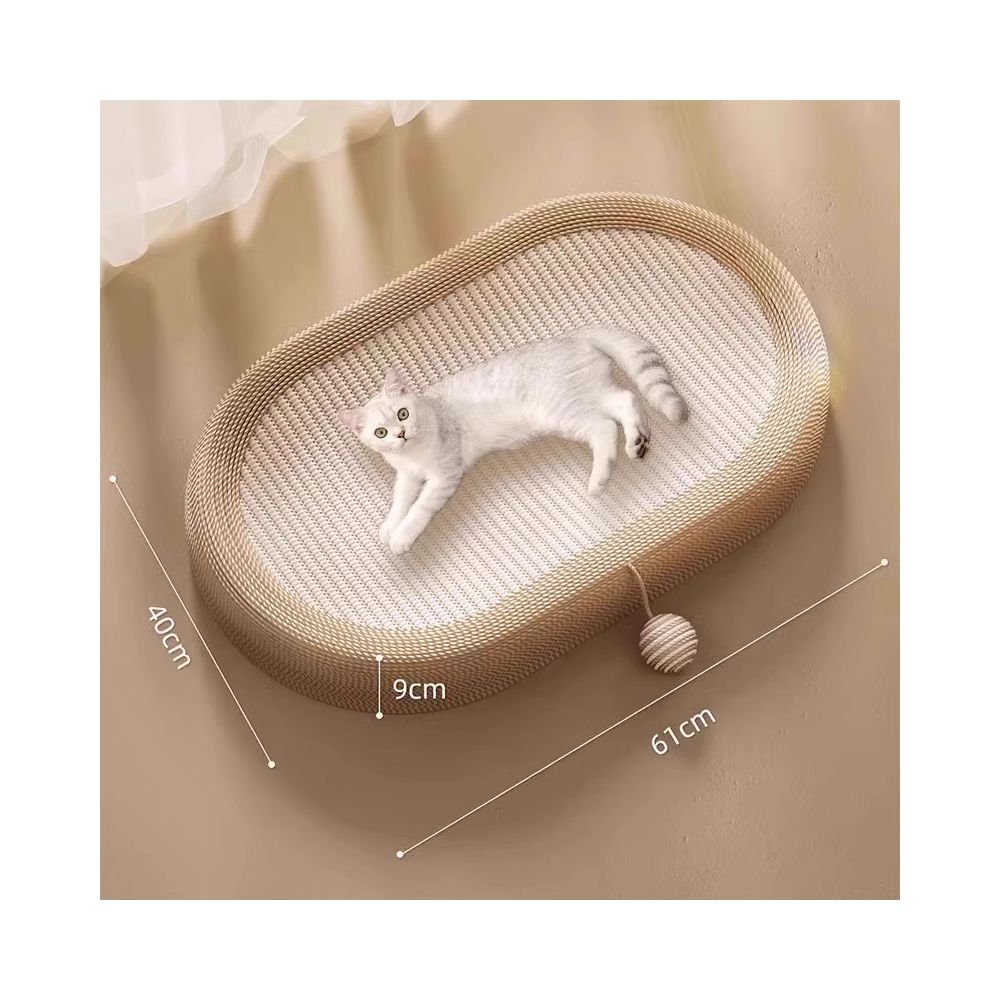 Sisal cat scratch board wear resistant and shavings resistant cat claw board cat nest integrated durable super large cat scratch basin cat toy貓抓板 - 吉安宠物用品