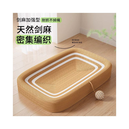 Sisal cat scratch board wear resistant and shavings resistant cat claw board cat nest integrated durable super large cat scratch basin cat toy貓抓板 - 吉安宠物用品
