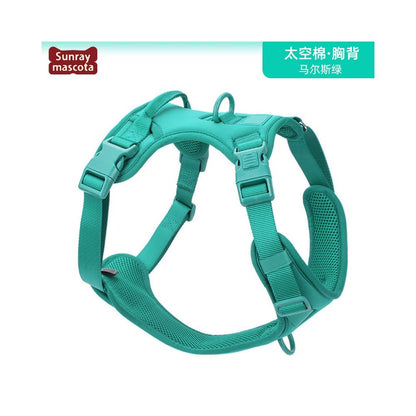 【SunrayMascota】專業背心式防爆衝胸背帶｜全犬種通用減壓牽引套組 - 吉安寵物用品