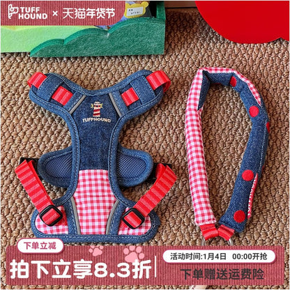 【Tuffhound 官方正品】柯基專用防爆衝胸背帶｜小型犬護脊減壓背心 - 吉安寵物用品