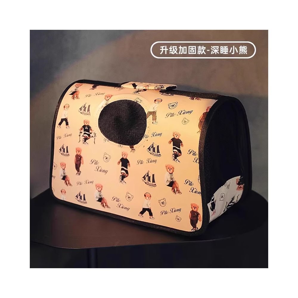 Winter Warm Cat Bag Portable for Outing Autumn and Winter Warm Travel Pet Shoulder Bag Cat Bathing Tool Anti Stress - 吉安宠物用品
