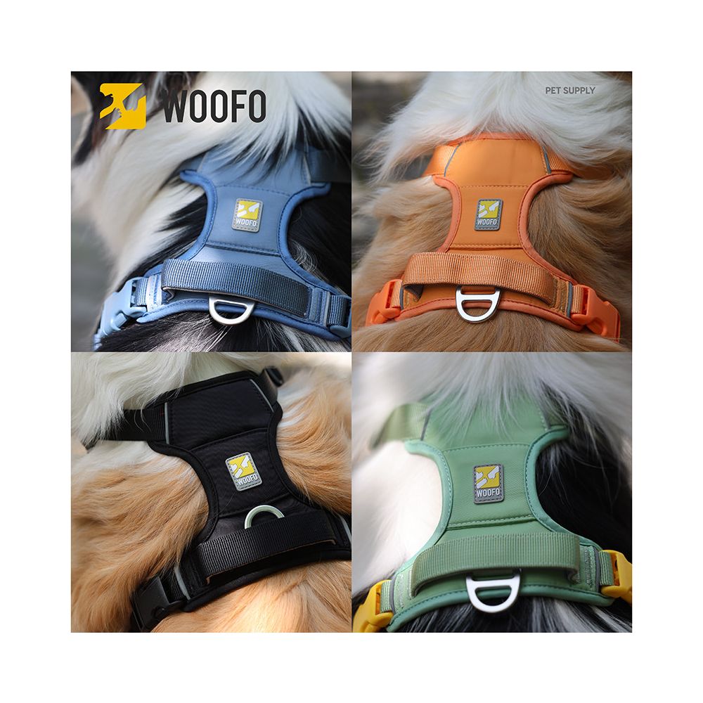 【WOOFO 官方正品】全方位背心式胸背帶｜柴犬/柯基專用防掙脫牽引組 - 吉安寵物用品