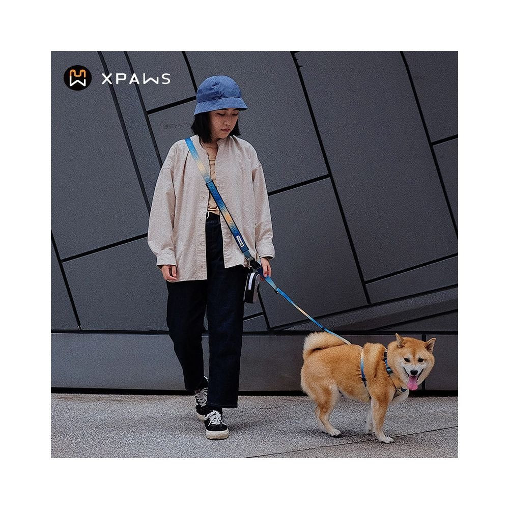 【XPAWS 官方正品】斜背式解放雙手牽引繩｜柴犬/柯基專用慢跑散步繩 - 吉安寵物用品